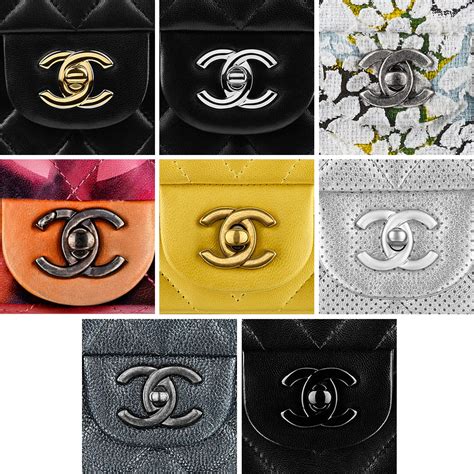 chanel square lock logo|chanel leather bag hardware.